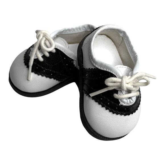 VTG American Girl Pleasant Company 50s Sock Hopper SADDLE SHOES Doll Dance Shoes - Picture 2 of 9